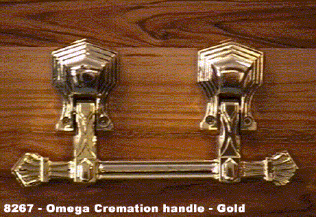 8267 - Omega cremation handle - gold