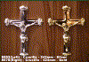 8892, 8876 - Crucifix - 242 mm in gold and silver
