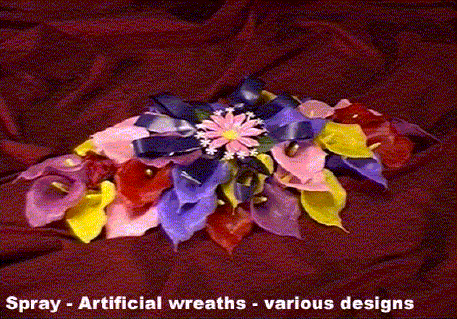 Spray - artificial wreaths - various sizes